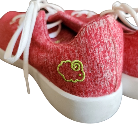 Unisex Red Le Mouton Wool Tennis Shoes Sneakers Size 10 - Picture 5 of 10